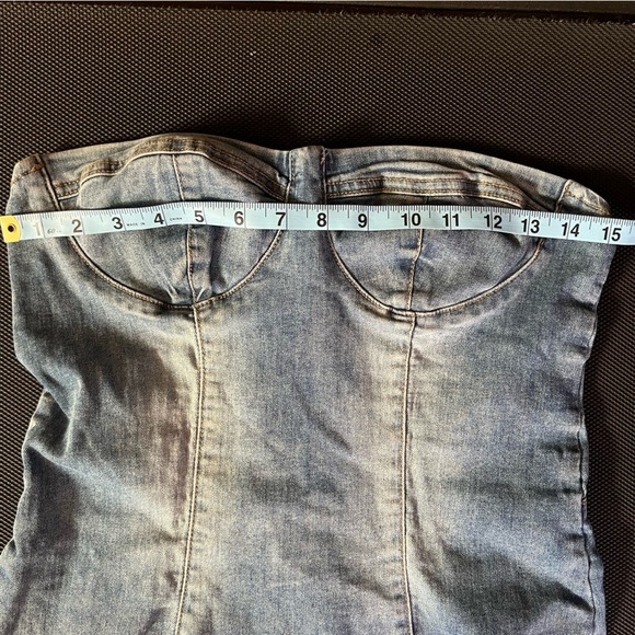 Edikted Alissa denim mini dress in size Large - Picture 11 of 11